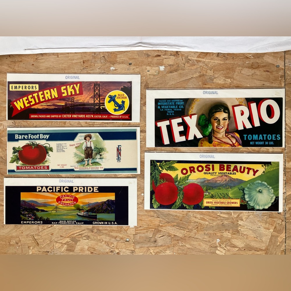 Vintage Can Labels